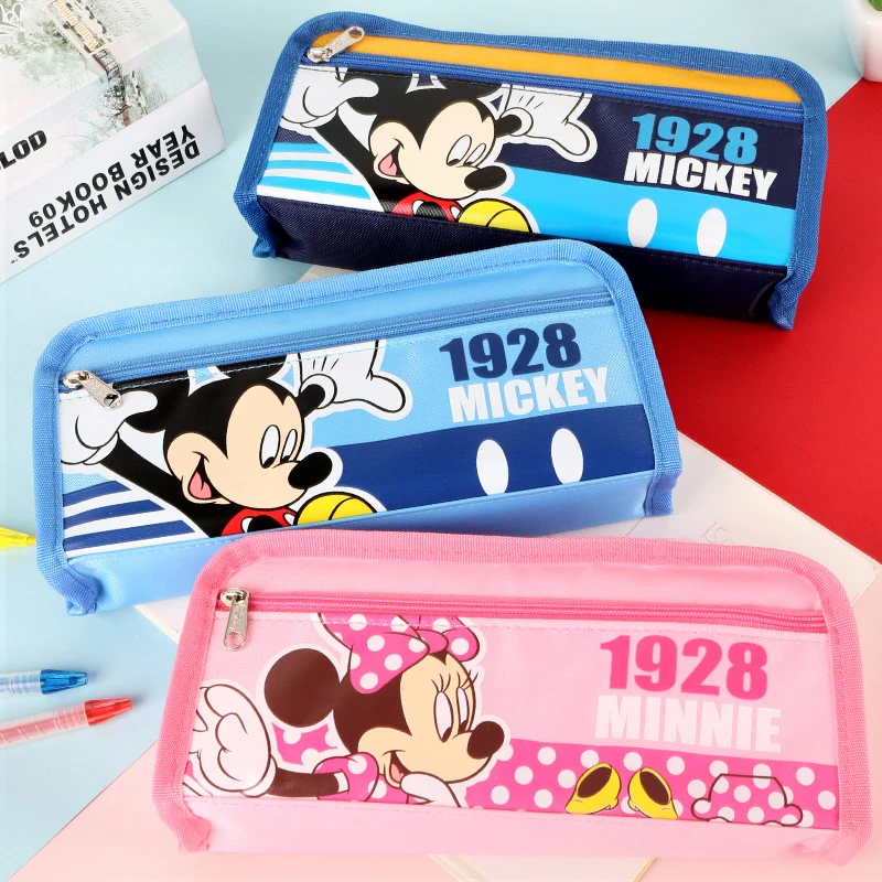 ディズニー ミッキーまたはミニーマウスの大容量ペンケース キュート ミッキー ミニー エルザクロージャー プリンセス 文房具バッグ Null Aliexpress
