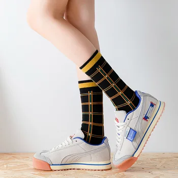 

black socks striped harajuku woman calcetines women meias mulher skarpetki meias cool fashion kobieta skarpety meia calcetas art
