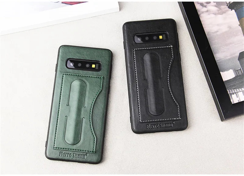Автомобильный Магнитный кожаный чехол Etui Note10plus для samsung Galaxy Note 10, 8, 9, S10, S9, S8 Plus, S10E, слот для карт, тонкий Чехол