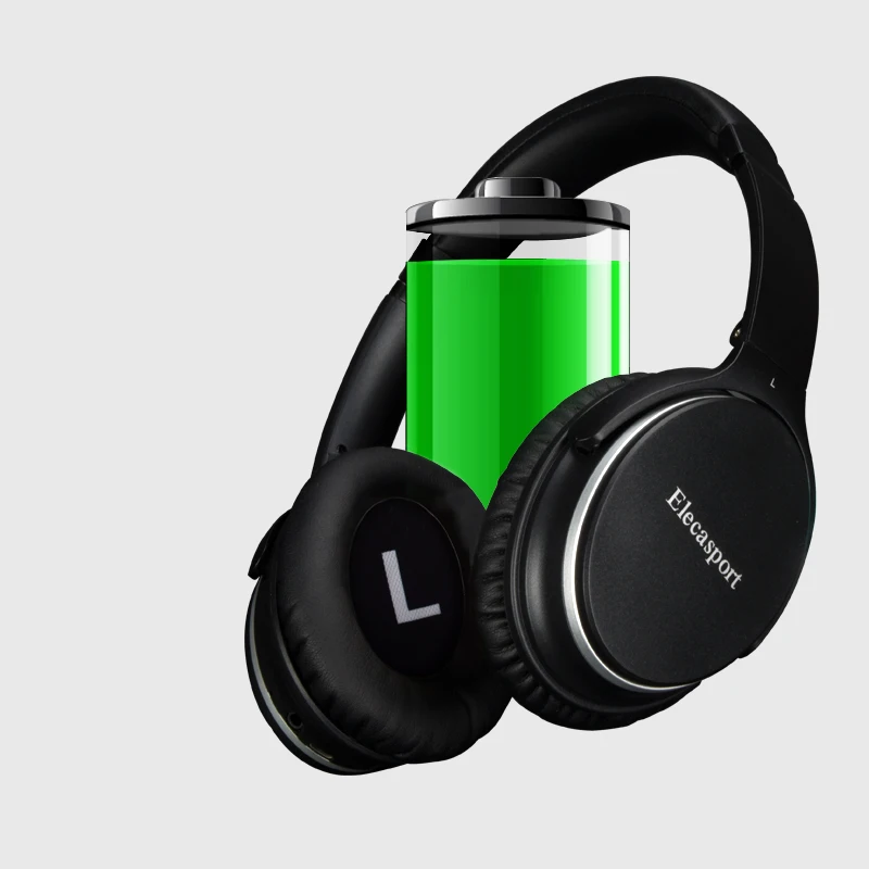 5,0 Bluetooth гарнитура с шумоподавлением памяти хлопок Регулируемый ремешок 8-10 часов время воспроизведения над ухом с микрофоном