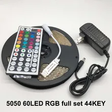 LED Strip Licht Flexibele Diode Lint Tape DC 12V 1M 2M 3M 4M 5M SMD 2835 5050 RGB Waterdichte Power Remote Verlichting 24Key 44Key(China)