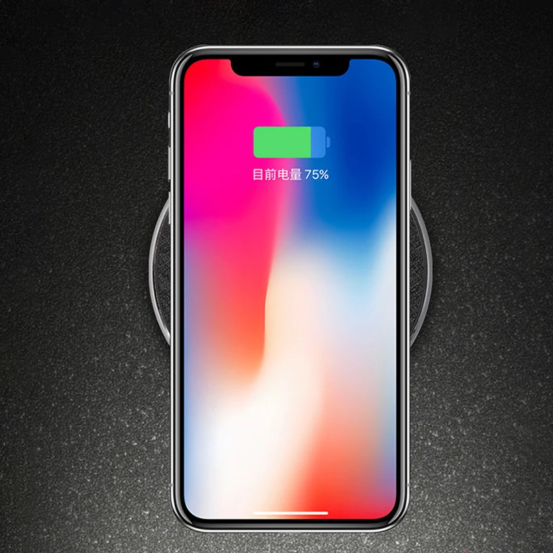 Micro QC 3 0 Qi Беспроводное зарядное устройство для IPhone XR XS MAX X быстрая Беспроводная