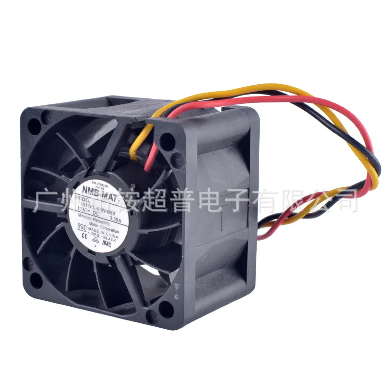 Радиатор охлаждения вентилятор для NMB-MAT 1611KL-04W-B59 4028 AC/DC 12V 0.39A 4 см 40*40*28 мм 3PIN 9500 об/мин 14.8CFM 43D-BA
