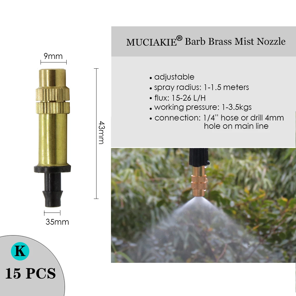 Garden Sprinkler MUCIAKIE Variety Style Adjustable Irrigation Sprinkler Garden Emitters Stake Dripper Micro Spray Rotating Nozzle Watering Arrow