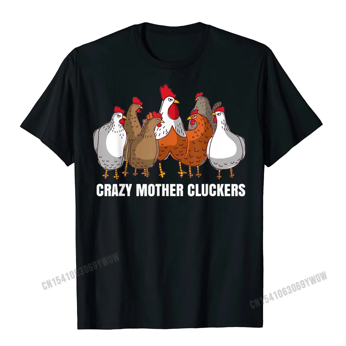 Europe Coupons Short Sleeve Normal T Shirts All Cotton O Neck Men Tops T Shirt Geek Tops & Tees Summer Fall Free Shipping Crazy Mother Cluckers Gift Chicken Shirts for Chicken Lovers T-Shirt__1222 black