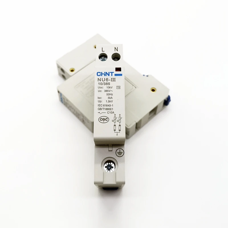 

CHINT Surge Arrester NU6-III 2P 10KV 385V Low-voltage Surge Arrester