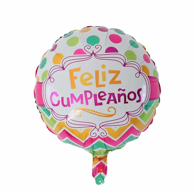 50 шт./лот 18 дюймов Feliz Cumpleanos испанский майлар из фольги для воздушных шаров Гелиевый шар с днем рождения воздушные шары украшения Бало - Цвет: Оранжевый