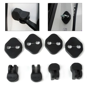 

4pcs Door Striker Cover Lock Protector + 4pcs Door Check Arm Protect Cover Fit for Honda Civic Accord CR-V 2005 ~ 2013 2014