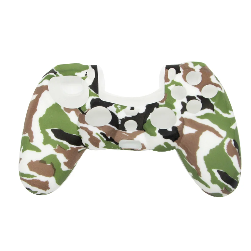 NO.5 Замена для PS4 беспроводной контроллер Чехол камуфляж печати мягкий силиконовый гель кожи защитный резиновый чехол - Цвет: NO.5