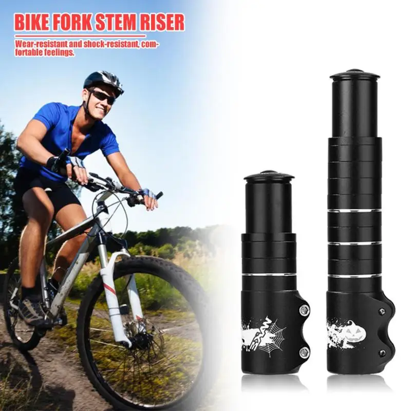 buy Sturdy Bicycle 28.6mm Handlebar Fork Stem Riser Heads Up Extender Riding Parts Surface Treatment of Sandblasting Anode