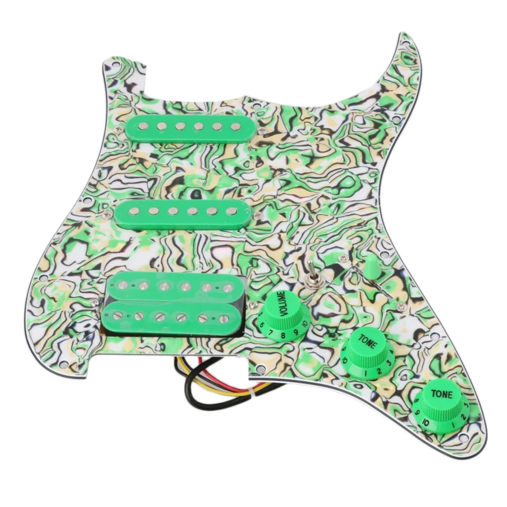 Набор звукоснимателей для Prewired Pickguards загруженный SSH для электрогитары ST
