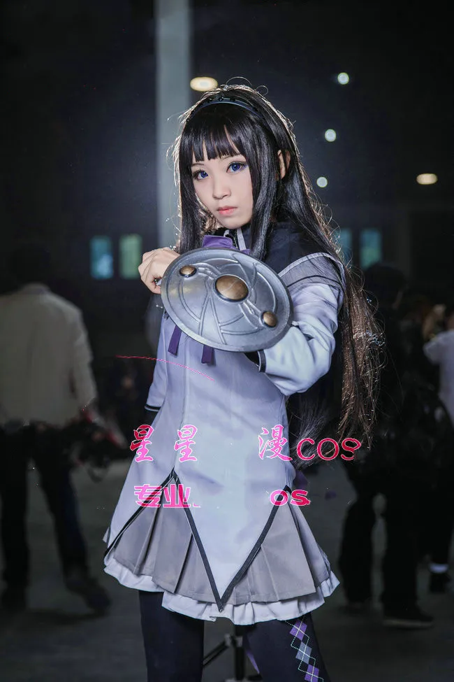 Puella Magi Madoka Magica Akemi Homura Косплей Костюм Школьная Униформа рождественское
