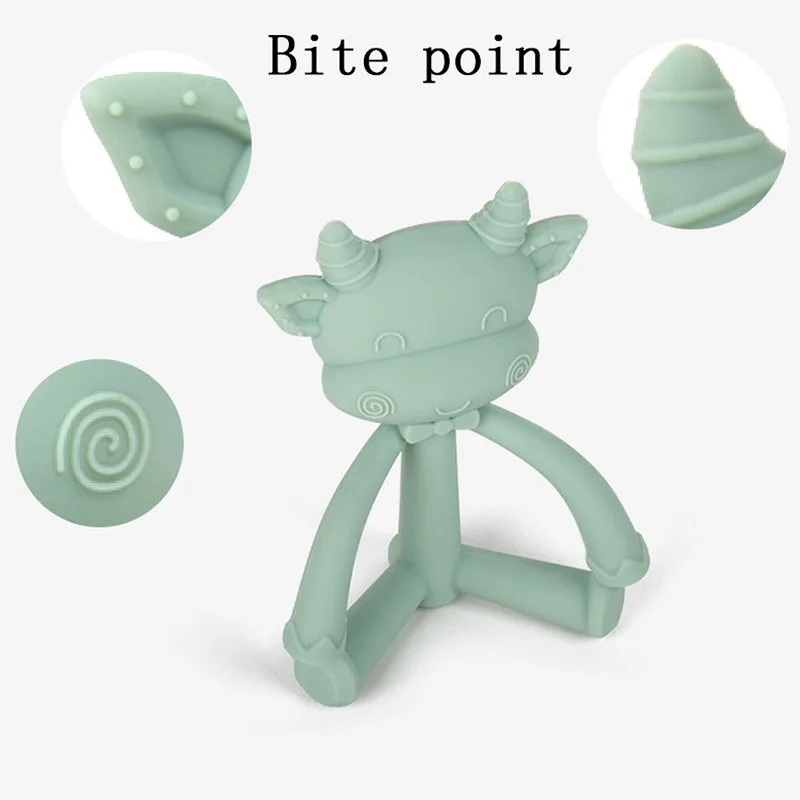 1Pcs Baby Teething Toys Cute Cartoon Teeth Biting Toy Food Grade Silicone Infant Supplies Teether Holders Baby Pacifier Teethers 1Pcs Baby Teething Toys Cute Cartoon Teeth Biting Toy Food Grade Silicone Infant Supplies Teether Holders Baby Pacifier Teethers