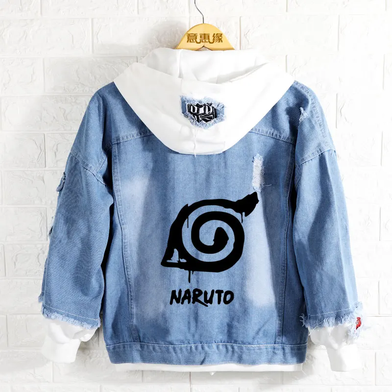 12 Наруто Толстовка аниме Саске джинсы пальто для мужчин женщин модная куртка - Цвет: 12