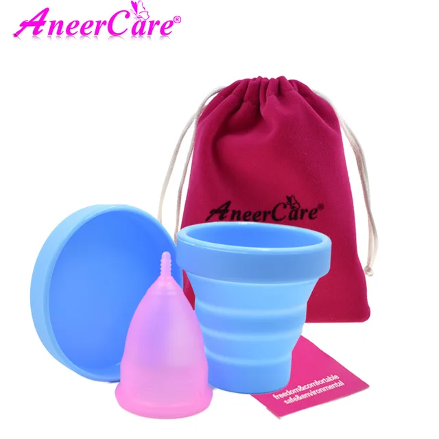 1set menstrual cup monthly period cup coppetta mestruale menstruatie cup coupe menstruelle kubek menstruacyjny copita aneercare 4