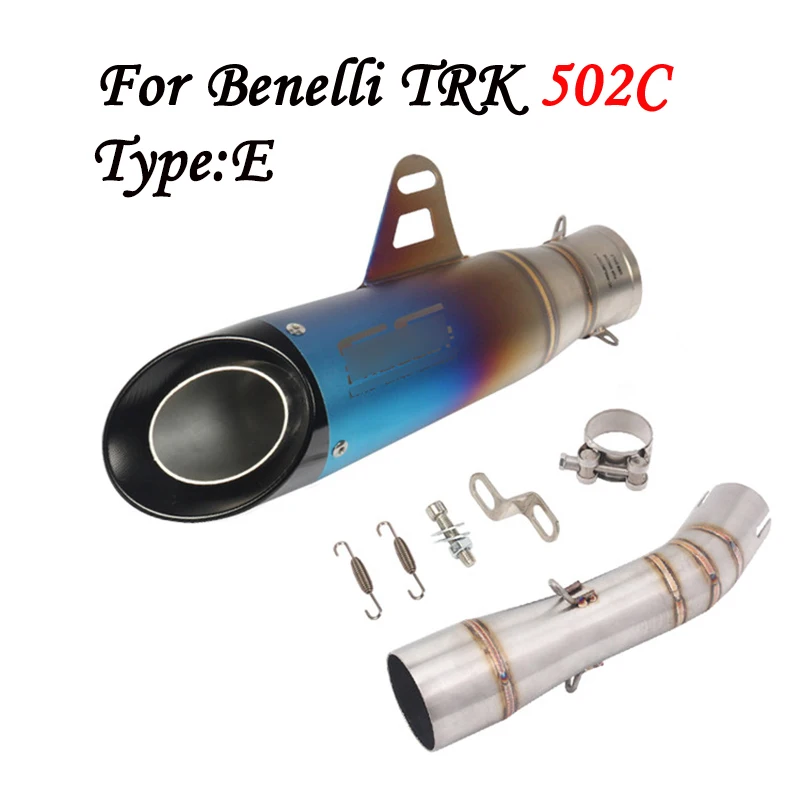 Motorcycle exhaust muffler For Benelli Devil 502c Modified Exhaust Pipe 502C Modified Scorpion Exhaust Pipe Accessories - Цвет: Type E