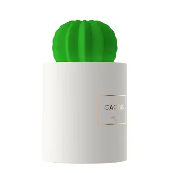 

280ml Air Humidifier Soft Led Light Cactus Ultrasonic Oil Diffuser Purifieressential For Table Mini Aroma Office Air T8P4