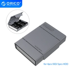 ORICO – boîtier de Protection pour disque dur M.2 de 2.5 pouces, avec étiquette pour disque dur SSD de 2.5 pouces et 3.5 pouces, résistant aux chocs et à la poussière 