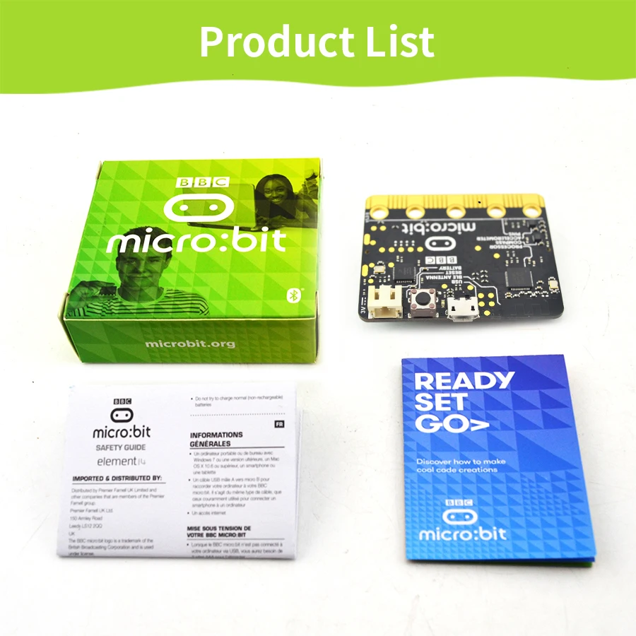 Макетная плата BBC micro:bit NRF51822 микроконтроллер с компасом для обнаружения движения