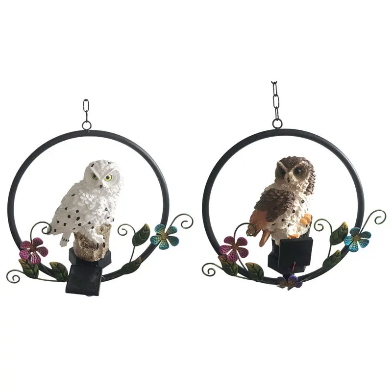 

LED Owl Solar Light With Solar Led Panel Fake Owl Waterproof Ip65 Outdoor Solar Powered Led Path Lawn Yard Garden Lamp