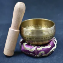 3-дюймовый небольшой Размеры ручной избили тибетские поющие чаши с бесплатной коврик подушки