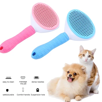 

Cleaning Dog Brush Slicker Massage Particle Pet Comb For Dogs Cat Shedding Mats Tangled Hair Dander Dirt Removing