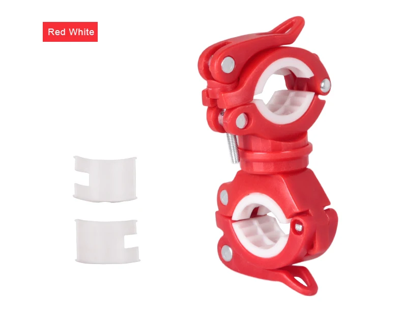 Deemount Bicycle Light Bracket Bike Lamp Holder LED Torch Headlight Pump Stand Quick Release Mount 360 Degree Rotatable HLD-211