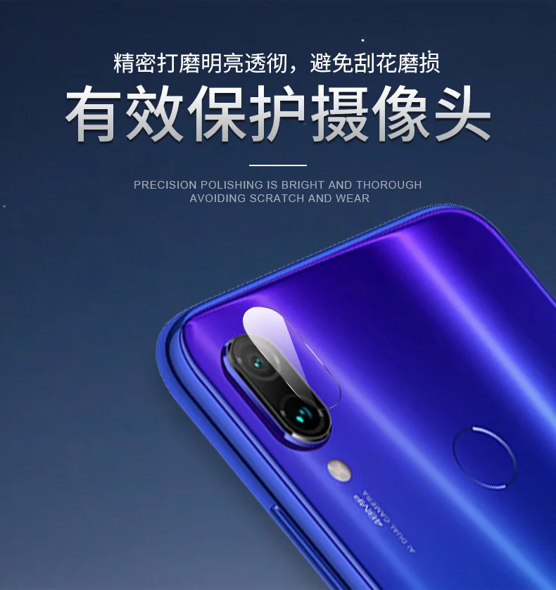 

Camera Protector Glass For Xiaomi Redmi Note 8 7 K20 Pro Tempered Glass & Metal Rear Protective Ring For Redmi Note 8 Full Case