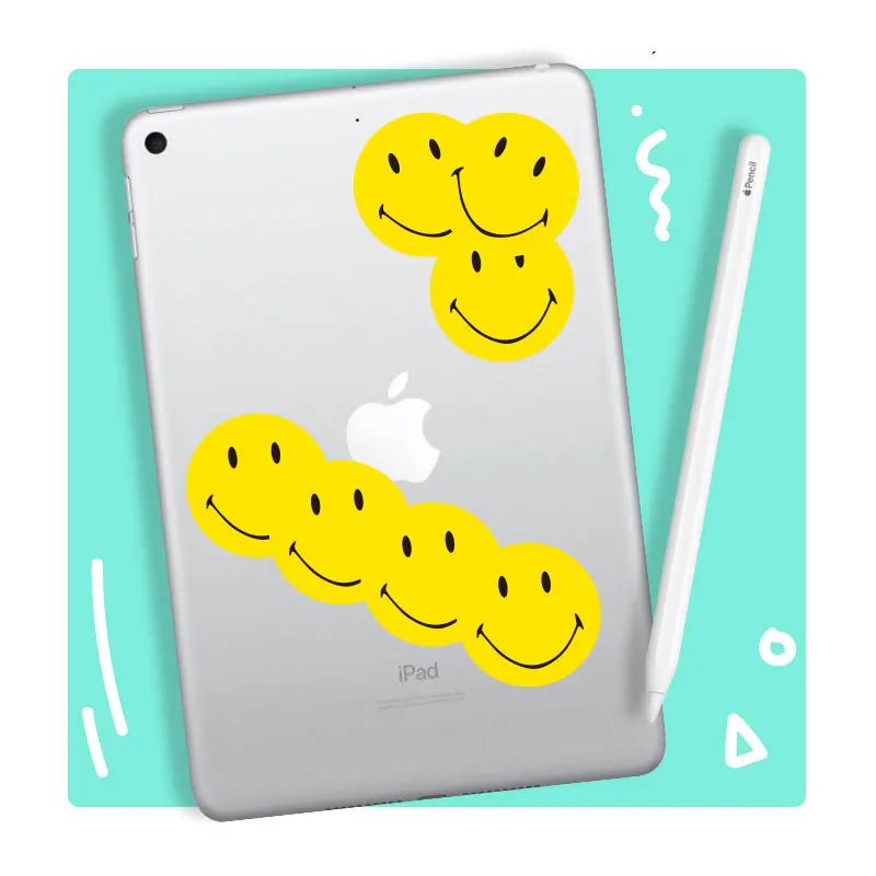 10 Pcs Mini Sticker Smiling Face Stickers Waterproof PVC Expression Stickers Toys laptop Pitcher Bottle Luggage Moble Decorate