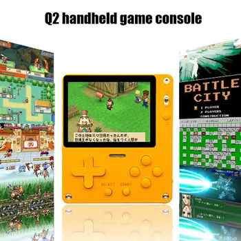 

Retro Portable Mini Handheld Game Console 8-Bit 2.8 Inch Color LCD Kids Color Game Player Six Emulators Massive Classic Games