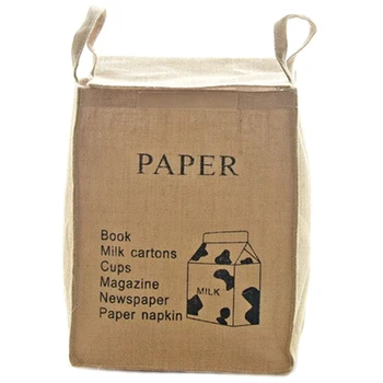 

Canvas Laundry Basket with Lid Foldable Storage Barrels Canvas Fabric Grocery Kids Toy Doll Storage Bags Laundry Basket