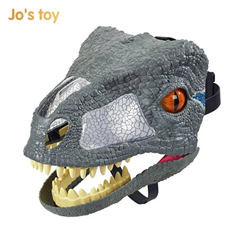 Игрушка Джо Велоцираптор Голубая Chomp 'N Roar маска со звуковыми эффектами