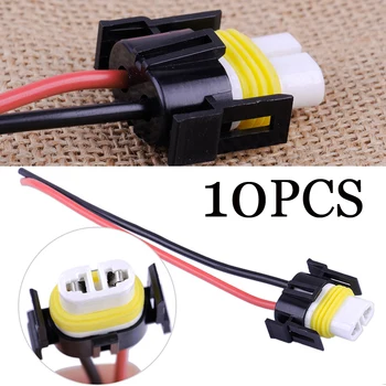 

10x H11 H8 880 881 Female Connector Socket Ceramic Plug For Headlights Fog Light high heat resistant