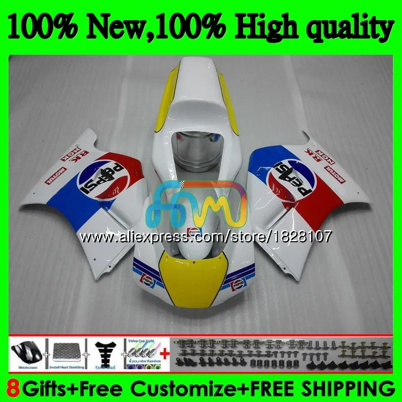 Корпус для SUZUKI RGVT250 SAPC RGV-250 VJ23 95 96 97 98 67BS. 70 RGV 250 VJ22 VJ 23 RGV250 1995 1996 1997 1998 обтекатель цвет желтый, синий; размеры - Цвет: No. 1