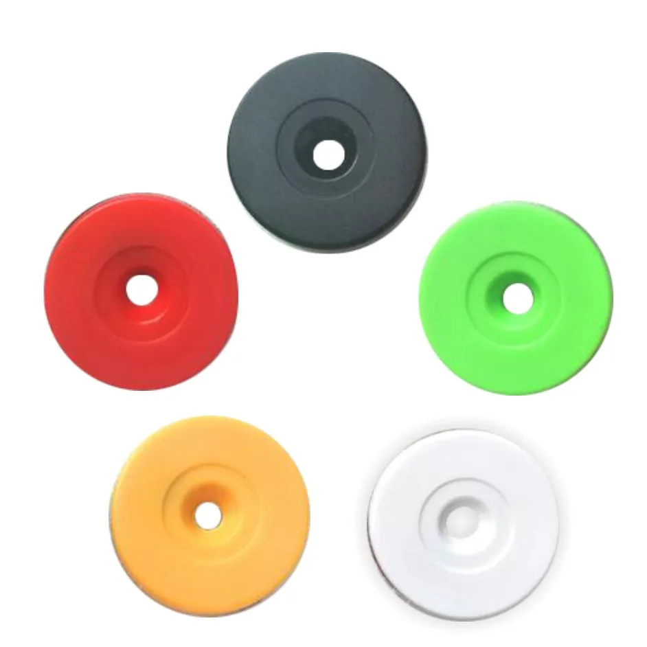 Sistema de Control de acceso con tarjeta de vigilancia, 50 pcsmatrol de colores, 125Khz, Rfid Tag EM4100 ID, chip de moneda redondo