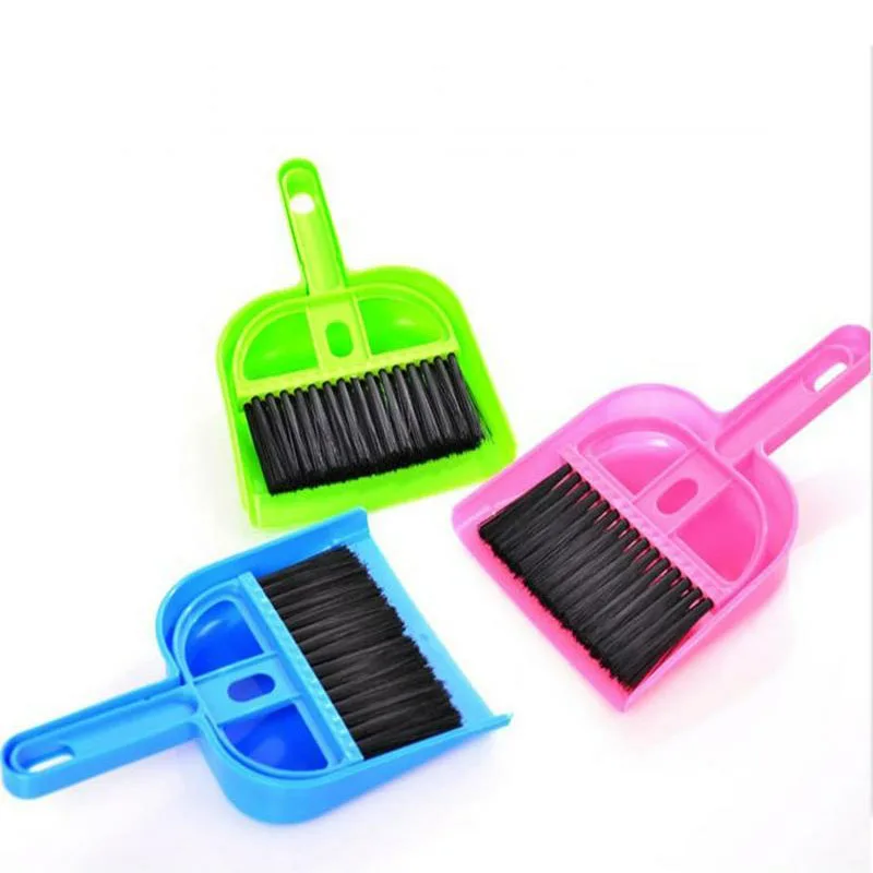 

Portable Mini Brooms Dustpans Set 2pc/set Plastic Sweeper Shovel Cleaning Brush Computer Brush Clean Pet Waste Cleaning Tools