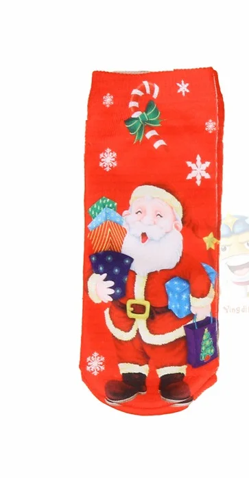 Fashion cross-border for the tide socks 3D printing children's cotton socks Christmas series children cute cotton socks custom