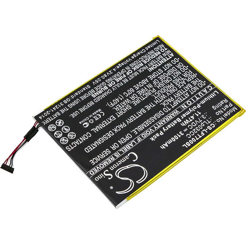 Обновленная батарея Cameron Sino для Alcatel 9005X, One Touch Pixi 8 8,0 3g, OT-9005X