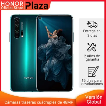 Перейти на Алиэкспресс и купить Глобальная версия HONOR 20 Pro Google Play смартфон 6,26 '8Гб 256 ГБ Kirin 980 Восьмиядерный 48мп камера мобильный телефон NFC