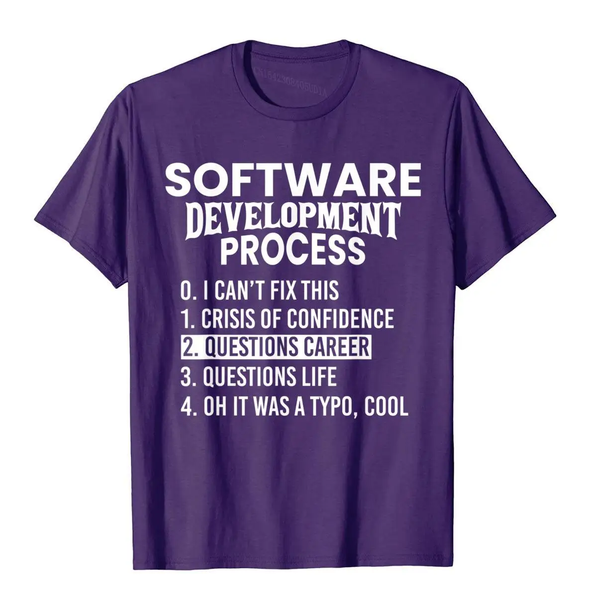 Software Development Process Python Coding amp; T Shirt Design__B7767purple