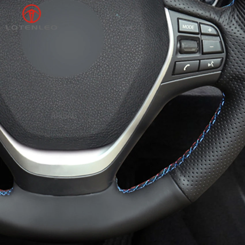 Задняя панель LQTENLEO из черной кожи для BMW F20 F21 F22 F23 118i 120i 125i 120d 218i 228i 420i 430i 435i 428i
