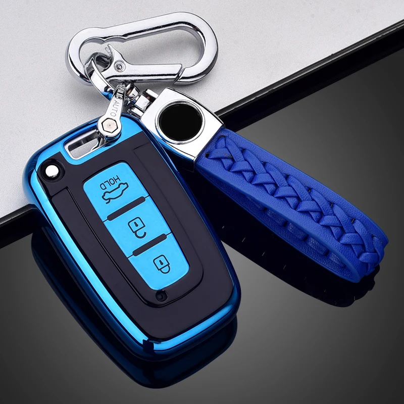 3 Button TPU Car Key Case Cover Bag For Hyundai Solaris HB20 Veloster SR IX35 Accent Elantra For KIA RIO Forte K2 K3 K5 Sportage key case key case cover car key shell