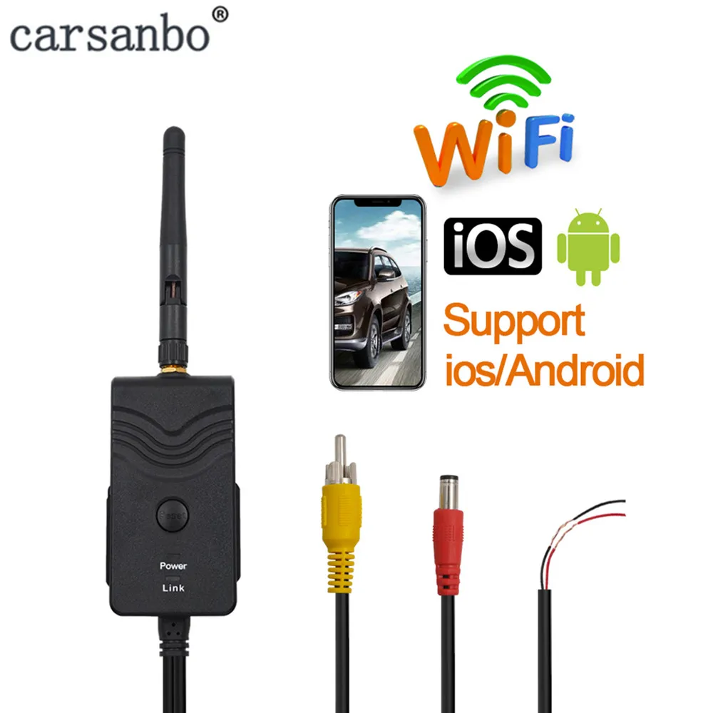 Carsanbo новейший Wi-Fi автомобиль Реверс резервная камера передатчик видео Трансмиссия аэрофотосъемка с видом от первого лица автомобиль