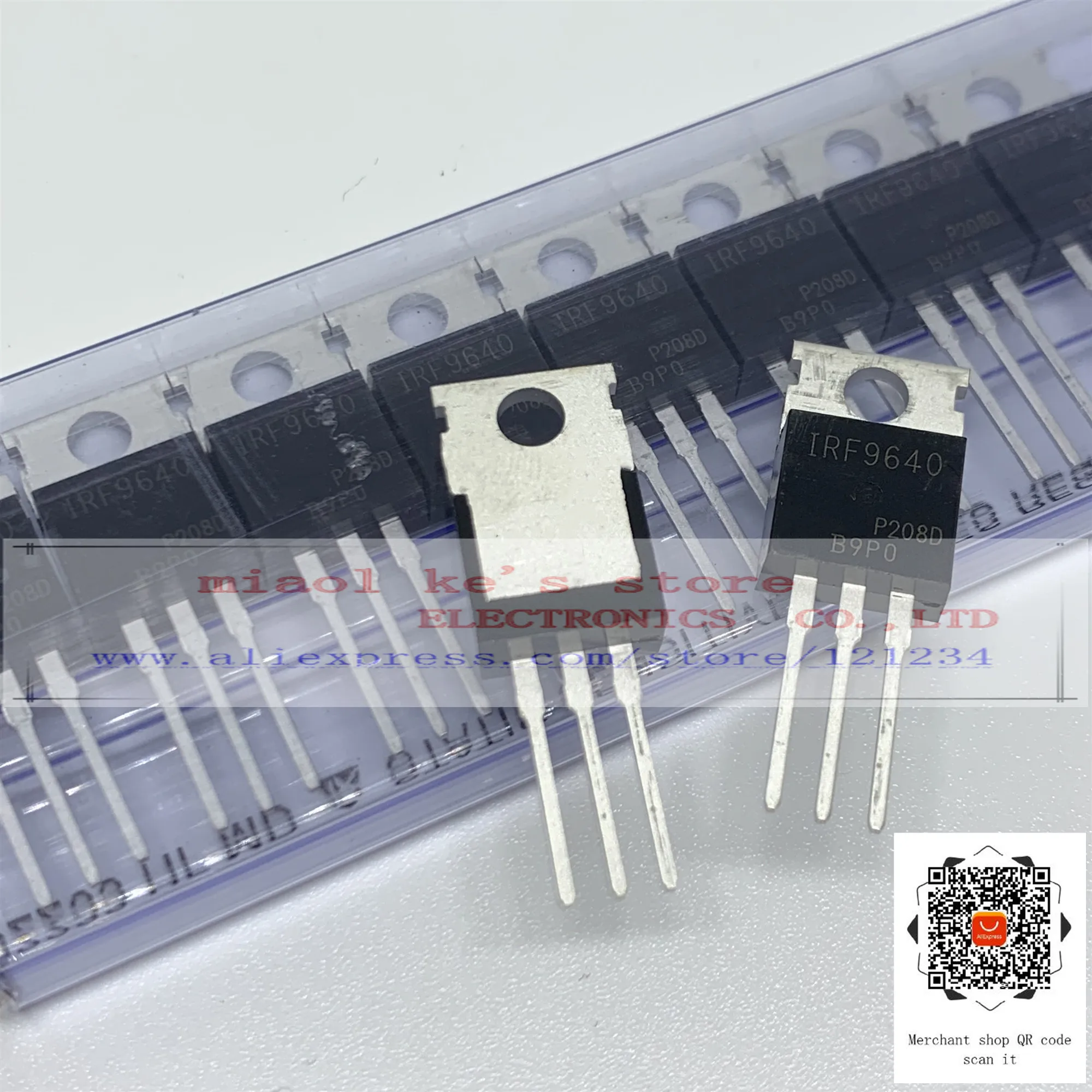 [10 шт.] 100% Новый оригинал: IRF9640PBF IRF9640 IRF 9640 - MOSFET P-канал 200 в 11A TO-220AB/TO-220-3 | Электронные