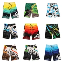 Плавательные пляжные шорты, Быстросохнущий пляжный купальный костюм для серфинга, бермуды, мужские плавки с принтом, плавки, одежда для плавания, шорты, 14 видов стилей