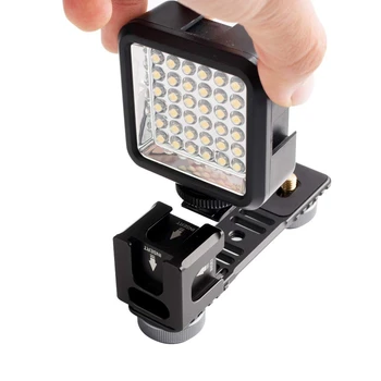 

Quadruple Cold Shoe Stabilizer Mounts - Aluminium Hot Shoe Mount Plate Adapter For Zhiyun Smooth 4 And Q/Osmo Mobile And 2/Feiyu