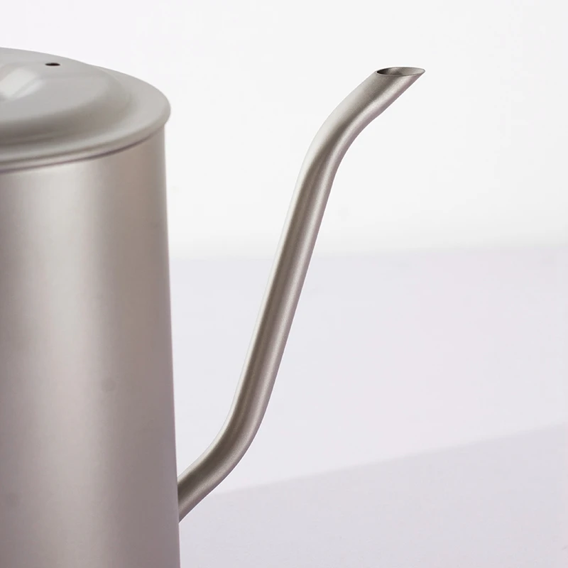 Ultra-Light 950 Ml Titanium Teapot Long Pot Coffee Pot Titanium Coffee Pot Fine Mouth Coffee Pot