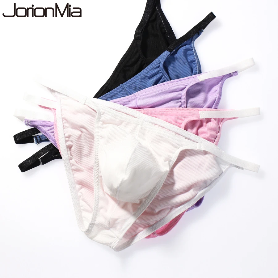 5pcs Sexy Man's Underwear Rib Fabric Briefs Underpants Soft Men's