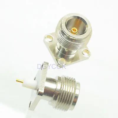 DHL/EMS 100 шт. разъем Jack N фланец PTFE припоя чашки deck mount прямой F-h2