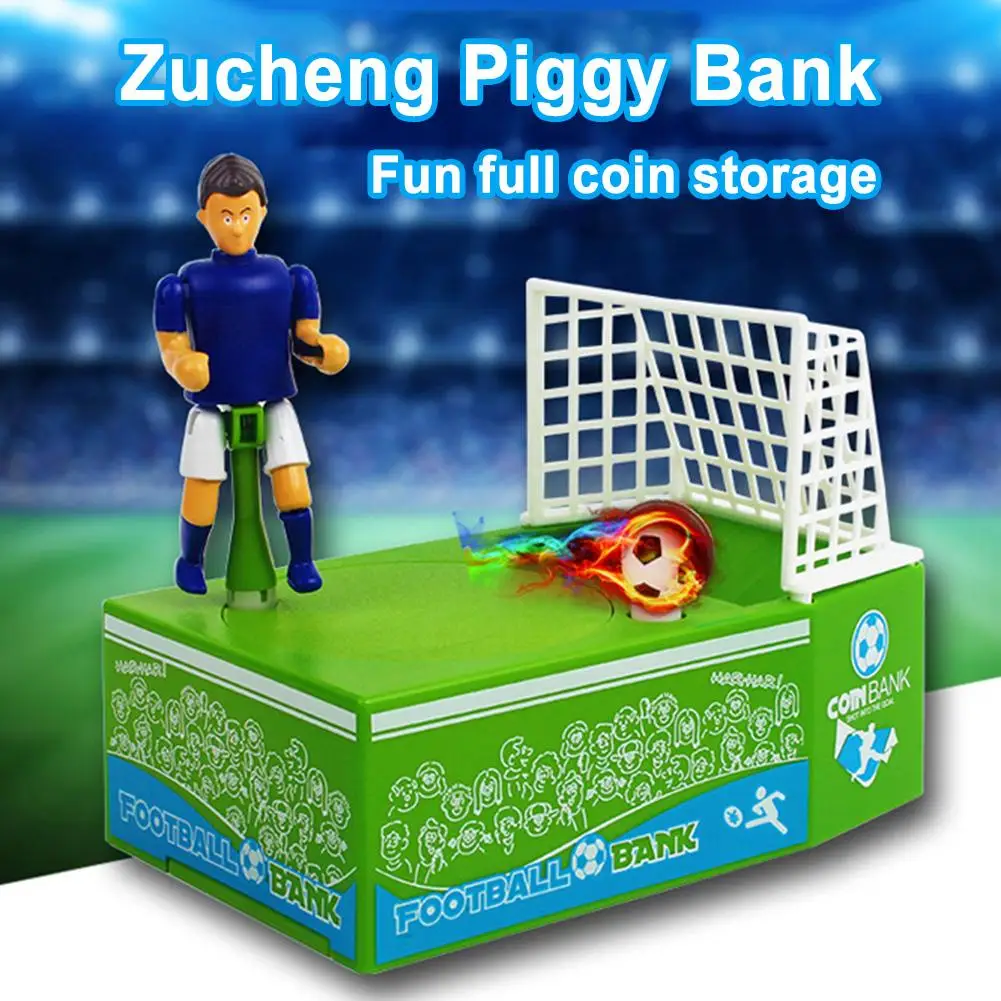 電気サッカーゴールキック貯金箱、コイン貯金箱、子供のための